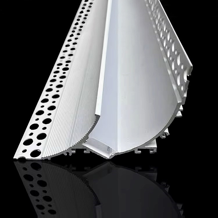 Plaster Wall LED Ceiling Corner Cove Crown Molding Profile, Inner 20mm Plaster Wall LED Ceiling Corner Cove Crown Molding Profile, Inner 20mm